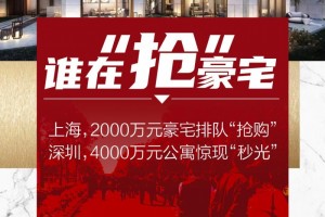 上海2000万元豪宅排队抢深圳4000万级公寓秒光